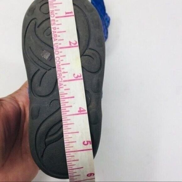 UMI Audra baby leather boots US5.5 EU21 BoxS holographic purple blue - Picture 6 of 8